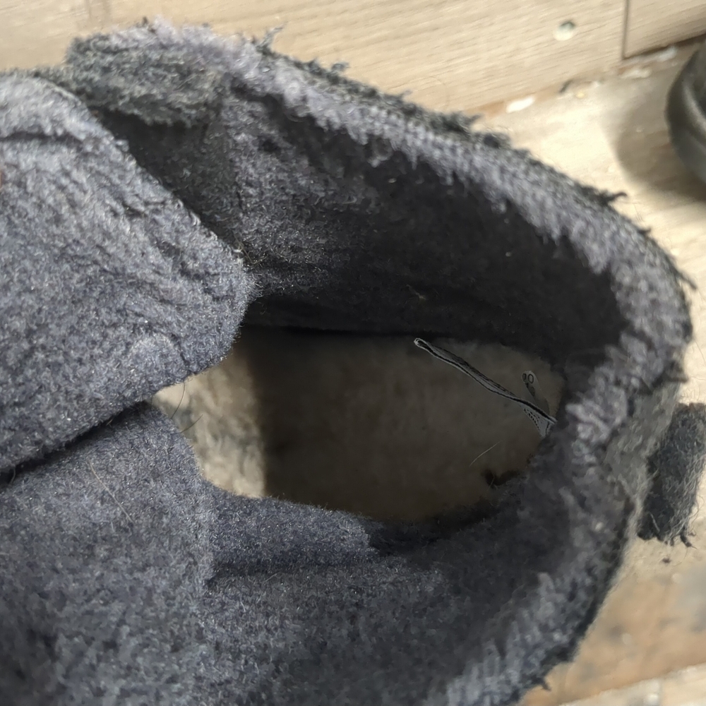 Bearpaw Krista Boots Gray Wool Lace Up Women's Size 9 - Picture 11 of 13
